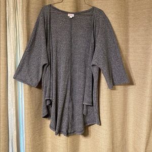 LuLaRoe Blue/Grey Cardigan Size M